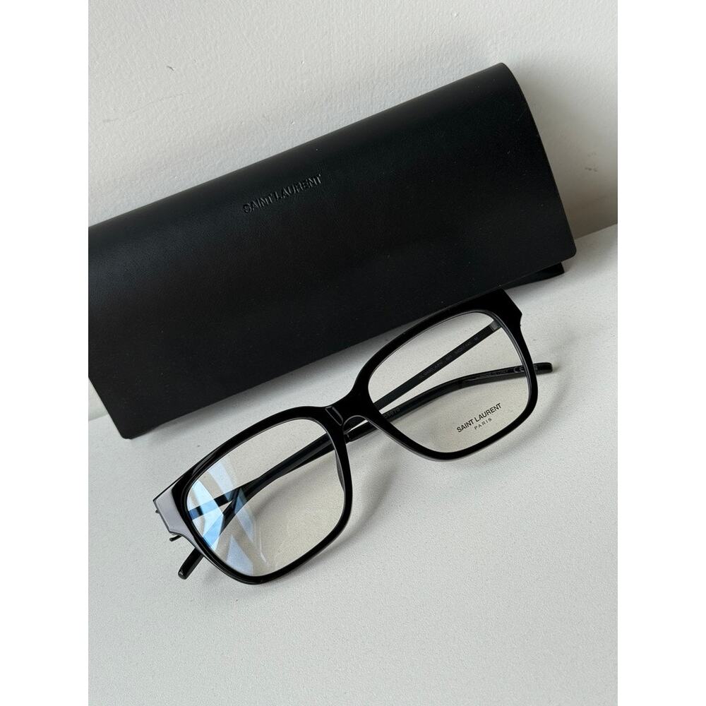 NEW Saint Laurent SL M48O_A/FN OPT Black Eyeglasses Frames - Picture 2 of 7